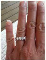 Plain Band With Eternity Ring Eternity Ring Wedding Rings Engagement Plain Bands