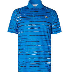 Lacoste is one of many brand endorsements for djokovic. Lacoste Tennis Novak Djokovic Printed Tech Jersey Tennis Polo Shirt Men Blue Polo Shirt Tennis Polo Tennis Shirts