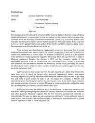 Position Paper Myanmar Myanmar Democracy
