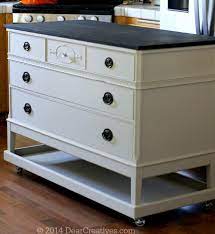 See more ideas about dresser island, diy kitchen island, repurposed furniture. Dresser To Kitchen Island Cart Diy With Chalkyfinish Paint Colors Dear Creatives