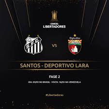 O deportivo lara tenta reverter uma vantagem de 2 x 1 do time paulista no jogo de ida. Conmebol Oficializa Data Local E Horario Da Estreia Do Santos Na Libertadores Gazeta Esportiva