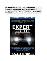Everyone is entitled to one free credit report from each credit reporting agency every year. Pdf Pdf Expert Secrets By Russell Brunson Fazee 90 Academia Edu