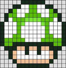 Perle A Repasser Grille Recherche Google Perles Hama Perle Hama Mario Pixel Art Champignon