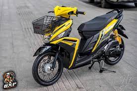 Mohon bantu subcribe nya abang kaka Yamaha Mio M3 Elegan Modifikasinya Simpel Pasang Keranjang Segala Gridoto Com