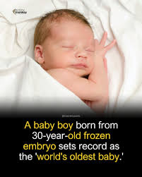 Twins born from 30-year-old frozen embryos in record-breaking birth