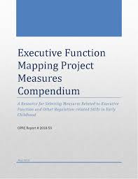 executive function mapping project measures compendium a