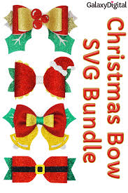 Glossy red ribbon bow png image. Christmas Bow Svg Bundle Hair Bow Template Svg 989511 Cut Files Design Bundles