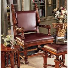 Lord cumberland's throne chair and foot stool. Design Toscano Accent Chairs Hayneedle
