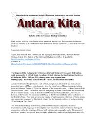 Appointment letter format in malaysia formal demand letter template. Doc Review Of The Legacy Of The Malay Letter Warisan Warkah Melayu By Annabel Teh Gallop Paul Michael Taylor Academia Edu
