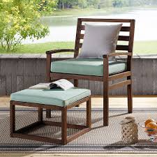 Maybe you would like to learn more about one of these? Welwick Designs Modern Outdoor Patio Chair Pull Out Ottoman Dark Brown Blue The Home Depot Canada
