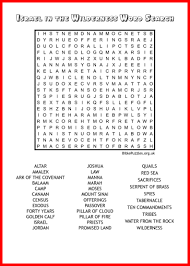 Moses and exodus games and puzzles word mining puzzle. Israel In The Wilderness Bible Wordsearch Puzzle Biblepuzzles Com