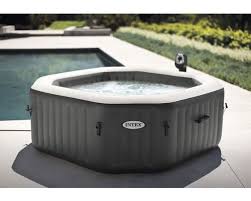 Aufblasbarer Whirlpool Intex Pure Spa 79 Octagon 128454gn Bubble Jet Salzwassersystem Schwarz Jetzt Im Hornbach On Whirlpool Wirlpool Outdoor Wirlpool Garten
