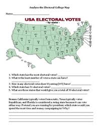 The white house is seen on election day in washington, dc, november 3, 2020. Electoral College Map Worksheet Teachers Pay Teachers