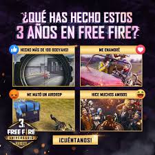 Siempre te recomendamos usar el juego de manera legal y nada de buscar(cómo hackear free fire) que sólo te traerá resultados de personas. Garena Free Fire Free Fire Es Mas Que Un Juego Es Un Lugar Donde Pasamos Momentos Divertidos Y Conocemos Personas Increibles Cuentanos Tu Que Has Hecho Durante Esta Evolucion 3anosdeff Facebook