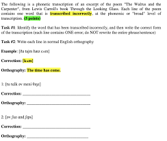 Solved The Following Is Carpenter From Lewis Carroll S Chegg Com