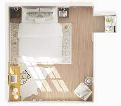 The layout, or space planning, of your bedroom is the most important aspect of your design. Queen Bed Small Bedroom Layout Novocom Top