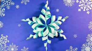 Modular 3d Origami Snowflake Frozen Easy Star Paper Tutorial Christmas D Paper Christmas Decorations Paper Snowflakes Diy Easy 3d Snowflakes