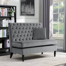 Pets especially enjoy having the cozy upholstery to snuggle on, as will your family and friends. Velvet Moderno Con Pelo Insertado Sofa Sofa Dormitorio De Bench Asiento Respaldo Alto Amor Beige Gris Ebay