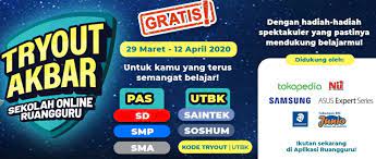Pendaftaran dibuka sampai 12 november 2020. Cara Ikut Tryout Akbar Sekolah Online Ruang Guru Berbagi Ilmu