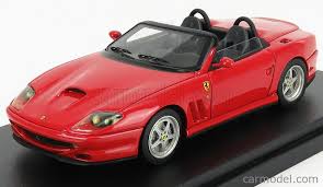 Instead of a convertible top, ferrari. Bbr Models Bbr137a Scale 1 43 Ferrari 550 Barchetta Spider Pininfarina 2000 Red