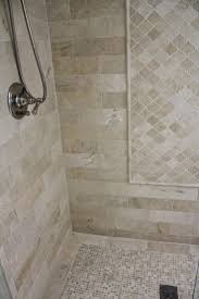 Neutral Tile Shower With Diamond Pattern Bathroom Shower Tile Shower Tile Shower Remodel