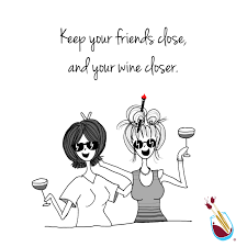 Cheers To All The Besties Bff Friendshipday Wine Mom Paint And Sip Wine Meme