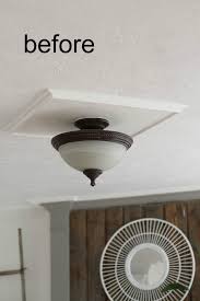 You just need to remove the umbrella rod while remaining it open. Diy Cottage Farmhouse Light Fixture Makeover The Wicker House
