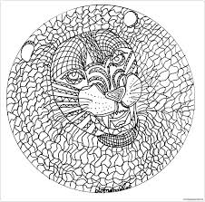 It is possible to download these picture, simply click download image and save image to your gadget. Mandala With Lion S Head Coloring Pages Mandala Coloring Pages Coloring Pages For Kids And Adults