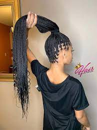 23 Pretty Small Box Braids Hairstyles To Try Stayglam Small Box Braids Hairstyles Box Braids Hairstyles Small Box Braids