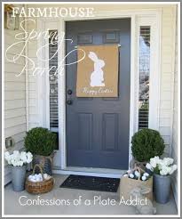 A Farmhouse Porch For Spring Spring Porch Decor Spring Easter Decor Front Porch Decorating