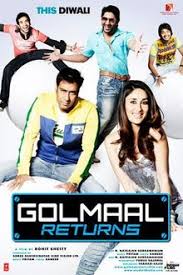 Golmaal Returns Wikipedia Golmaal 3 is directed by rohit shetty, music director of golmaal 3 is pritam chakraborty and movie release date is 5 november 2010, download golmaal 3 mp3 songs which contain 9 at songspk. golmaal returns wikipedia