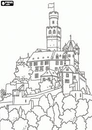 Malvorlagen Schönen Schloss Und Palast Komplett Ummauerte