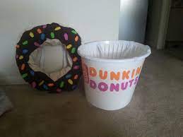 Girls Costume This Year Coffee And Donut Diy Coffee Donut Dunkin Donut Halloween Costume Halloween Costumes For Girls Halloween Activities