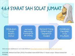 Dilaksanakan di tempat yang telah dijadikan tempat bermukim oleh penduduknya, baik di perkotaan maupun di pedesaan. 4 6 Solat Jumaat Pendidikan Islam Kssr