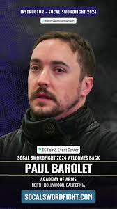 🌟 Instructor Announcement! 🤺 Paul Barolet, of the Academy of Arms in  Burbank, CA, is returning to share his HEMA expertise at SoCal Swordfight  2024! 🎉 Known for his skill in the Longsword, Paul has ...