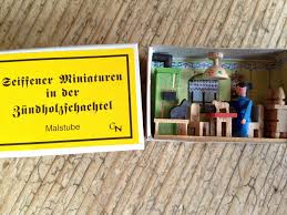 Miniatures In A Matchbox Christmas Toymaker S Shop Christmas Gifts From Germany
