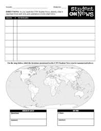 Mr katona's class home page. Cnn Student News Notes And Quiz Template By The Creative Cabinet