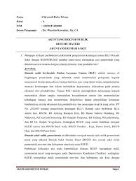 Pembukuan tunggal dan pembukuan berpasangan ; Contoh Soal Soal Akuntansi Sektor Publik Pilihan Ganda Beserta Jawaban