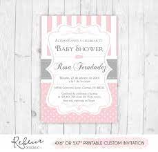 Invitación ilustrada de baby shower para niña. Pin On Baby Shower Invitaciones