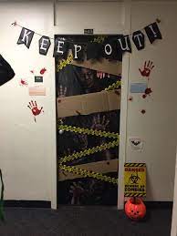 Dorm Room Halloween Door Halloween Door Decorations Classroom Halloween Classroom Door Decor Halloween Dorm