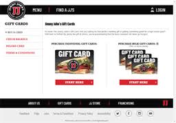 Maybe you would like to learn more about one of these? Jimmy Johns Gift Card Balance Check Balance Enquiry Links Reviews Contact Social Terms And More Gcb Today