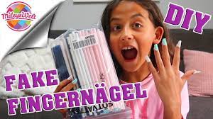 Fingernägel machen , schwarz matt nageldesign für kurze nägel zum selber machen, nageldesign weihnachten: Fake Fingernagel Strohhalm Kinder Diy Wie Mache Ich Mileys Welt Youtube