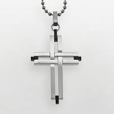 Amazon Com Necklaces For Men Or Women Stainless Steel Black Ion Cross Necklace Jewelry Mens Jewelry Cross Pendant Men Cross Jewelry
