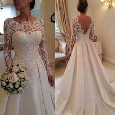Maybe you would like to learn more about one of these? Neu Weiss Asymmetris Spitze Satin Langarm Applikation Hochzeitskleid Brautkleider In Kleidung Accessoires H Kleider Hochzeit Hochzeit Kleidung Hochzeitskleid