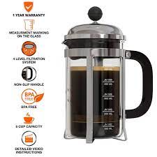 It preserves many of the oils that one gets with the french press, without as much of the sediment. Instacuppa French Press Coffee Maker With 4 Part Superior Filtration 600 Ml Stainless Steel Buy Online At Best Price In Uae Amazon Ae