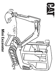 Cat fused to a spider on a background mixing a. Mini Excavator Of Cat Coloring Page Free Printable Coloring Pages For Kids