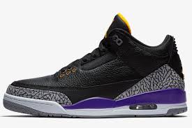 2020 Air Jordan 3 Kobe Bryant Pe Black Cement Grey Court Purple Yellow For Sale In 2020 Air Jordans Jordans For Men Nike Air Shoes