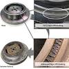 Turning the nut forces the thrust bearing against the balancer pushing the balancer upon the crankshaft. 1