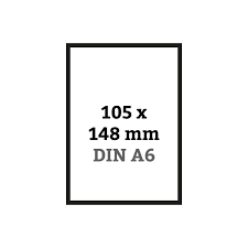 A6 (или a4, сложенный вчетверо). Flyer Formate Und Grossen