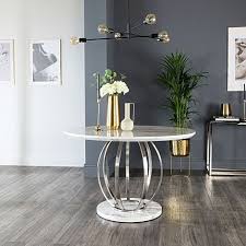 A dining table made in such a way that it can be extended or increased in size by the insertion of one or more leaves in the centre section of the table. Round Dining Tables Dining Room Furniture Furniture And Choice